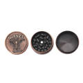 Relief style Zinc Alloy 40mm 3 pieces herb grinder weed grinder 16+12 teeth herb crusher smoking accessories